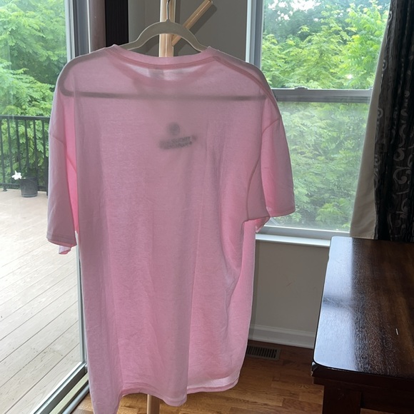 Unisex graphic tee “Trouble in paradise” Embroidered NWOT PINK XL - Picture 7 of 7